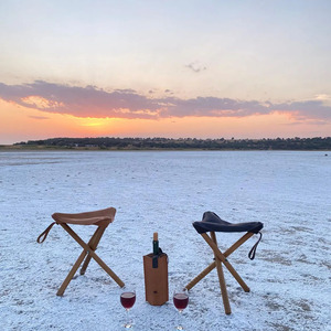 Custom logo folding <b>leather</b> hunting <b>stool</b> wholesale OEM supplier high quality handmade portable camping <b>stool</b> export low price - Product Image 3