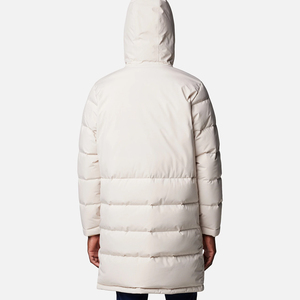 Men's Long Hooded Down Puffer Jacket Windproof Casual Winter <b>Coat</b> Solid Color <b>Zipper</b> Closure Thick Polyester Shell - Product Image 4