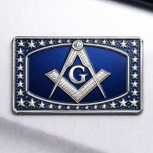 Emblema masónico de metal esmaltado personalizado para coche, decoración promocional al por mayor - Product Image 2