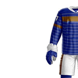 Tenues d'équipe pour hommes adultes, ensembles d'uniformes de hockey sur glace, service OEM, impression de logo personnalisé, écologiques, respirants, séchage rapide, 100% polyester - Product Image 3