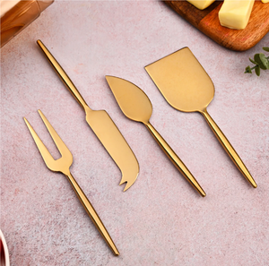 Brass <b>Cheese</b> <b>Set</b> Sustainable Knives <b>Sets</b> Wire Design Handle Crafts Brass <b>Cheese</b> <b>Sets</b> Wholesale Prices - Product Image 5