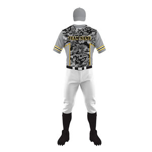 Ensemble uniforme de baseball personnalisé sublimé, respirant, anti-humidité, à manches courtes, pour équipe, fournisseur OEM - Product Image 2