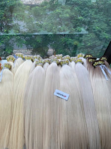 Extensions de cheveux vietnamiens en vrac, cheveux humains bruts, super double trame, toutes les couleurs, 100g, usine, 60cm - Product Image 2