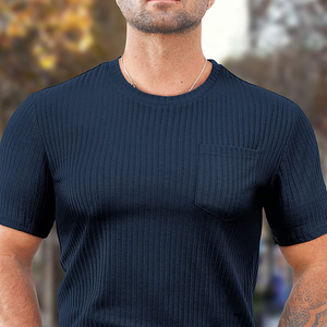 Nouveau T-shirt pour homme en coton de haute qualité à manches courtes pour homme, couleur unie, décontracté, hauts pour homme, t-shirts - Product Image 3