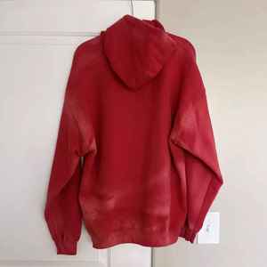 Sudaderas con capucha para hombre de material liso, lavado ácido, de gran gramaje, tipo jersey, doble capa, efecto descolorido por el sol, color piedra, 100% algodón, genuinas, al por mayor - Product Image 3