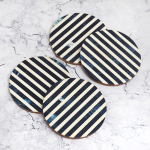 Handmade Eco-Friendly Shiny Surface Customizable Wooden <b>Walnut</b> Coasters 10 cm Luxury <b>Coffee</b> <b>Table</b> Presentation - Product Image 4