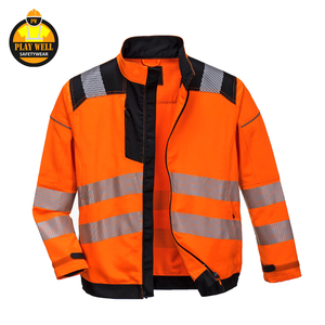 Veste de sécurité réfléchissante haute visibilité orange pour l'hiver, vente chaude - Product Image 4