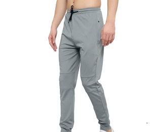 Pantalones Deportivos para Hombre, Color Gris, Cintura Elástica con Cordón, Bolsillos Laterales, Tejido Transpirable, Peso Medio, para Otoño - Product Image 5