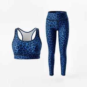 Women's leggings New Yoga Set Slim Fit Tracksuit Quick Dry Activewear for Running bra Workout <b>tights</b> Fitness wear Yoga Set - Product Image 4