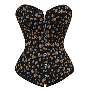 Women PU Leather Corset Firm <b>Control</b> Shapewear <b>Tummy</b> <b>Control</b> Button Front Design Adult Daily Wear - Product Image 6