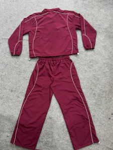 Drawstring <b>Trouser</b> and Zipper Jacket 100% Nylon Reflective Lines Water Proof Oversized Windbreaker Tracksuit For Men's - Product Image 5