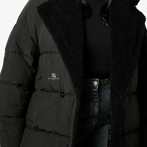 <b>Ladies</b> Puffer <b>Jacket</b> Winter Warm Hooded Padding Outdoor Fashion Windproof Solid Color <b>Lightweight</b> New Custom Logo <b>Jacket</b> Coat - Product Image 4