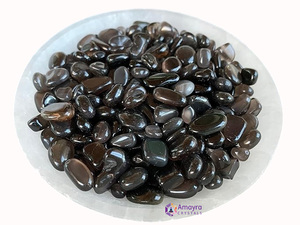 Pierre de cristal naturelle de haute qualité, obsidienne noire polie, pierres concassées, éclats de pierres précieuses de qualité supérieure, acheter en ligne chez Amayra Crystal Exports - Product Image 6