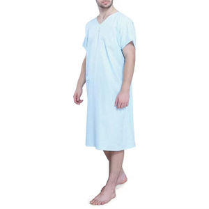Uniformes Médicos de Algodón Tejido Unisex de Alta Calidad, Bata de Paciente Lavable, Ropa de Hospital Reutilizable con Estampado, Detección de Agujas - Product Image 3