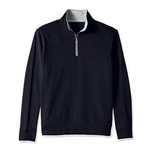 Sweat-shirt polaire personnalisé à quart de zip pour hommes et femmes, pull à fermeture éclair 1/4, fabrication de vêtements en gros sous marque privée - Product Image 3