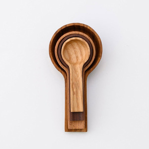 Competitive price wooden coffee bean <b>measuring</b> <b>spoon</b> set cooking accessories fast shipping - Product Image 6