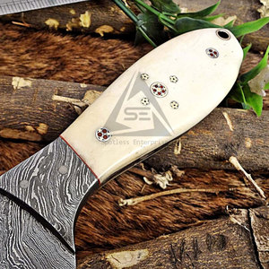 Cuchillos de Hoja Fija de Acero de Damasco de Calidad Premium con Mango de Madera Sostenible para Bricolaje, Suministro Directo de Fábrica OEM - Product Image 5