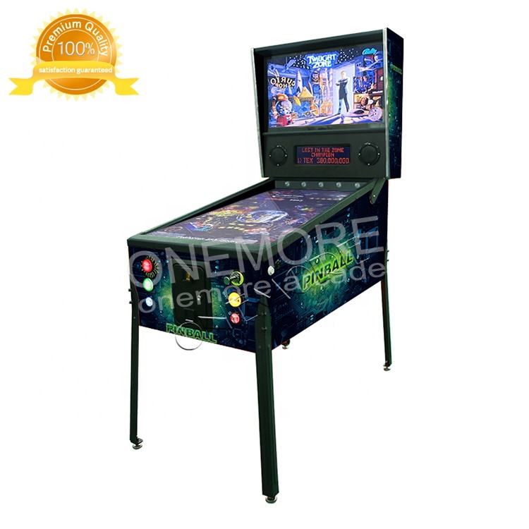 43 ''フリッパー仮想ピンボールゲームマシン、プランジャー付き