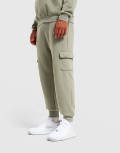 Mens Cargo Hoodie Tracksuit <b>Set</b> Premium Cotton Fleece Boxy Fit Breathable Pullover Hoodie <b>Matching</b> <b>Jogger</b> Pants Casual - Product Image 4