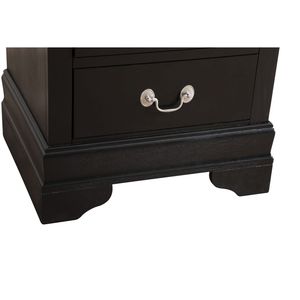 Elegante Comodino Tradizionale Nero - Product Image 2
