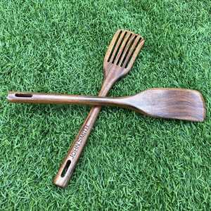 Juego de Cuchara y Espátula de Madera Personalizados, Utensilios de Cocina Grabados - Product Image 5