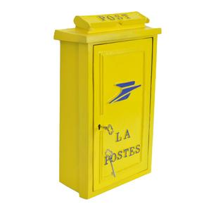 Boîte aux lettres en métal personnalisable en couleur et design, pour montage mural, en fonte, décorative, pour colis et journaux. - Product Image 6