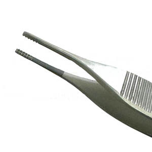 Lot de 2 pinces Adson manuelles 4,75 po (12 cm) finition titane arc-en-ciel, acier inoxydable allemand de haute qualité, pour greffe de cheveux, certifiées CE - Product Image 2