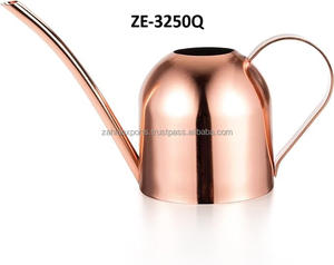 <b>Copper</b>-Plated Watering Can Double Handle Large Capacity Classic Look Gold Metal Watering Can Tools Durable - Product Image 3