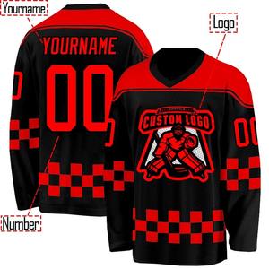 Jersey de Hockey sobre Hielo Personalizado 2026, Impresión Personalizada para Hombre y Mujer, Nombre, Número, Uniforme de Equipo, Transpirable, Secado Rápido, para Competencia y Entrenamiento - Product Image 3