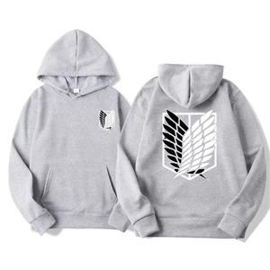 เสื้อฮู้ด Attack On Titan Wings Of Freedom สีดำสำหรับผู้ชาย แบบสวม มีกระเป๋า - Product Image 2