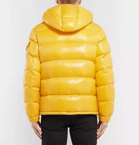 Unisex Yellow Waterproof Quick Dry Thick 300g Puffer <b>Jacket</b> Down Filled Windproof Casual Winter Wear Regular Fit - Product Image 2