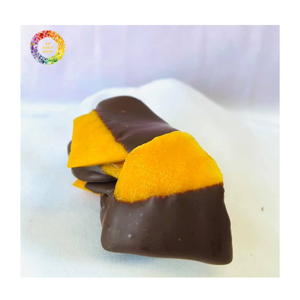 Mangues séchées moelleuses enrobées de chocolat, collation sucrée au chocolat et aux mangues, mangues séchées moelleuses enrobées de chocolat noir, vente chaude - Product Image 4