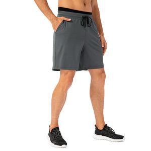 Pantalones Cortos Unisex de Color Sólido con Cordón Ajustable en la Cintura, Corte Holgado, Ropa Deportiva - Product Image 4