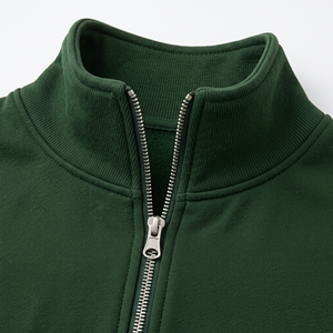 <b>Women's</b> <b>Quarter</b>-<b>Zip</b> Pullover Hoodie 100% Cotton Knitted Fleece Stand Collar Printed Custom Letter Eco-Friendly Breathable Winter - Product Image 4