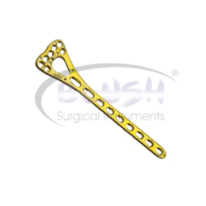 Plaques de blocage orthopédiques à angle de 2,4 mm pour radius distal volaire à deux colonnes, 2 ou 6 trous, L/R, 2,7 mm, lot de 10 pièces, par Blush Surgical - Product Image 1