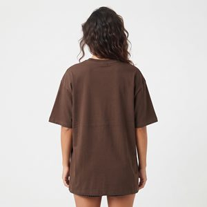 Women's Classic Oversized Crew Neck <b>T</b> <b>Shirt</b> Custom Logo Loose Fit Solid Color Casual Sports Summer Tee - Product Image 6