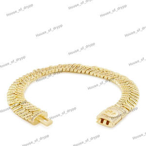 Bracelet cubain glacé avec diamant moissanite, argent 925, bijoux de luxe hip-hop, bracelet imposant pour homme - Product Image 3