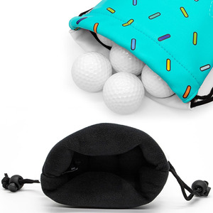 Pochette de golf en cuir artisanal avec porte-tee, offrant un rangement organisé et une construction en cuir pleine fleur durable à prix abordable - Product Image 3