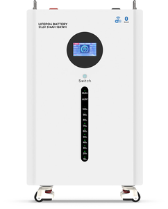 Stock 5kwh 8kwh 10kwh Wall Mounted Lifepo4 <b>Battery</b> 24V <b>Rechargeable</b> Lithium Ion Power Wall Energy Storage <b>Battery</b> - Product Image 1