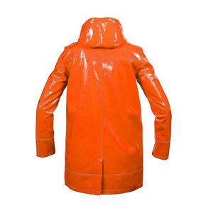 Chaqueta Impermeable Unisex de PVC y Cuero, Largo Regular, Transpirable, de Secado Rápido, Protección Total contra Lluvia Intensa, para Invierno, con Logotipo Frontal - Product Image 4