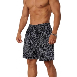 Breathable athletic unisex <b>leopard</b> print mesh <b>shorts</b> quick dry gym <b>running</b> workout lightweight basketball sportswear USA design - Product Image 1