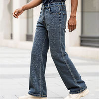Jeans de Mezclilla para Mujer, Corte Ajustado, Cintura Alta, Tallas Grandes, Transpirables, Ecológicos, Estilo Y2K, Diseño Casual con Leopardo, Paisley y Diamantes