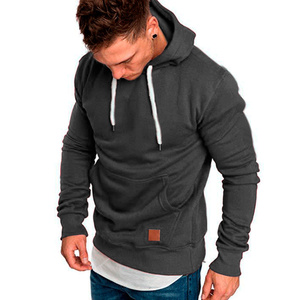 Sweat à capuche pour hommes de couleur unie vert armée nouveau printemps automne Streetwear vêtements d'extérieur à la mode décontracté lâche polaire manteaux - Product Image 5