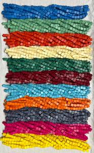 Perles en résine carrées de 12 mm de couleur personnalisée de la marque FE en gros |   Boîte de perles géométriques en vrac pour la fabrication de bijoux - Product Image 3