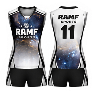 Tenues de volley-ball sur mesure fabriquées en usine, vêtements d'équipe, sublimation professionnelle, uniforme de volley-ball de haute qualité pour adultes - Product Image 6