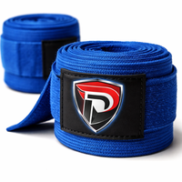 DUMELA INTERNATIONAL Pembalut Tangan Latihan MMA Logo Kustom, Bernapas, Tahan Lama, Elastis, Katun, untuk Kickboxing dan Olahraga