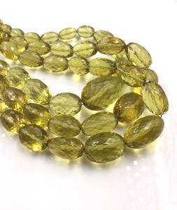 Cuentas de cuarzo miel natural facetadas en forma ovalada, cuentas de piedras preciosas para la elaboración de joyería fina. - Product Image 4