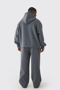 Plus Size Oversized Pullover Hoodie 460 GSM Cotton Fleece Relaxed Block Fit for Extended Size Apparel Programs and Bulk Supply - Product Image 2