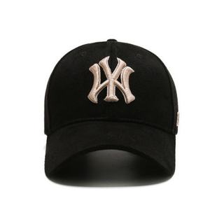 Gorra de Béisbol Negra de 6 Paneles con Bordado de Estrella LA, Visera Ajustada, Estilo Urbano, Unisex, Casual - Product Image 4