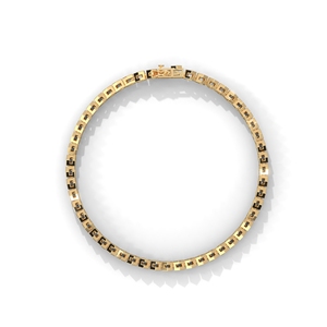 Bracelet tennis hexagonal en or 18 carats plaqué diamant pour femme, bijou élégant, cadeau - Product Image 3